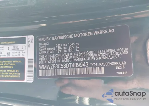 2013 Mini Clubman Cooper from USA, damaged, VIN WMWZF3C58DT489943